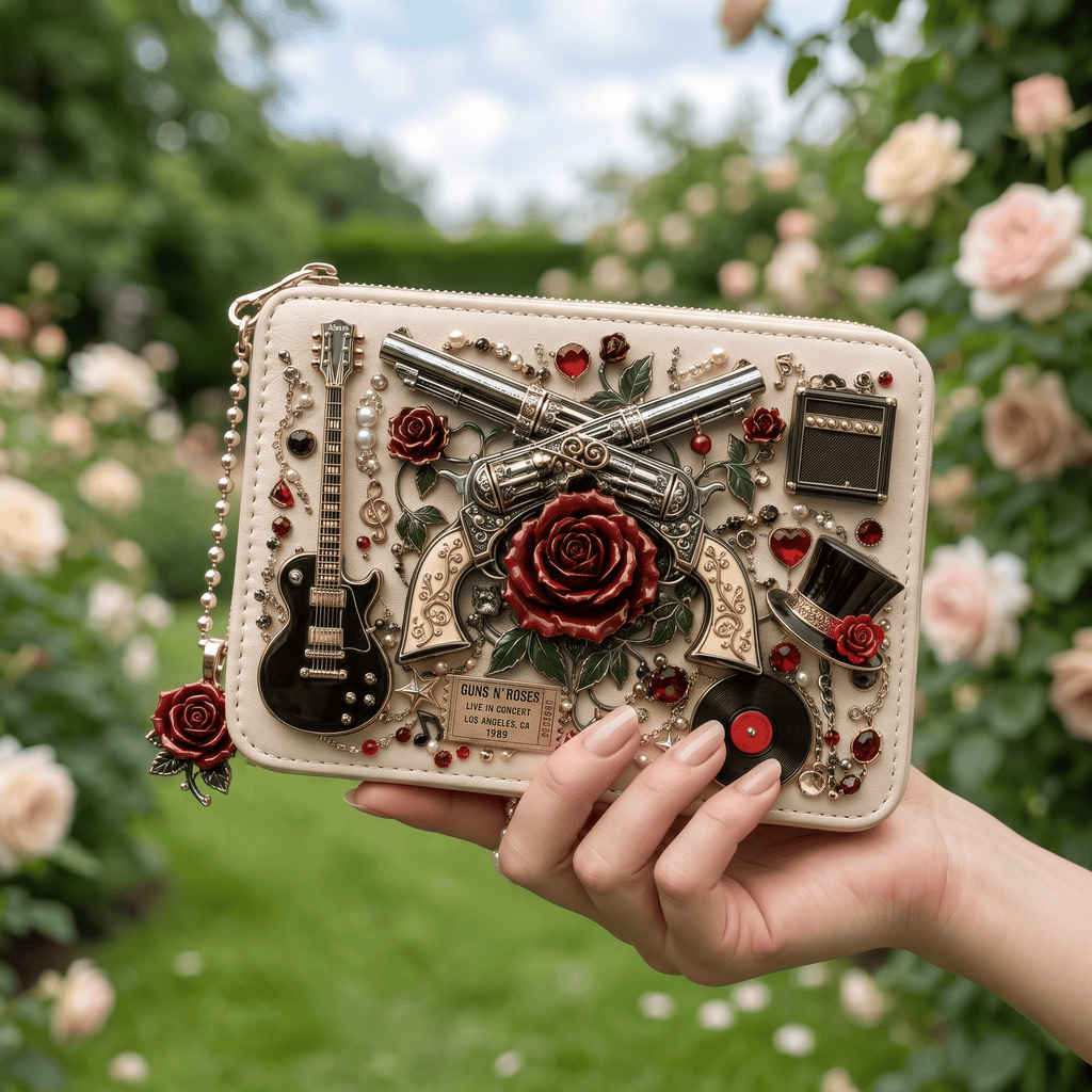 Premium GNR Handmade 3D Collage Wallet HTTT