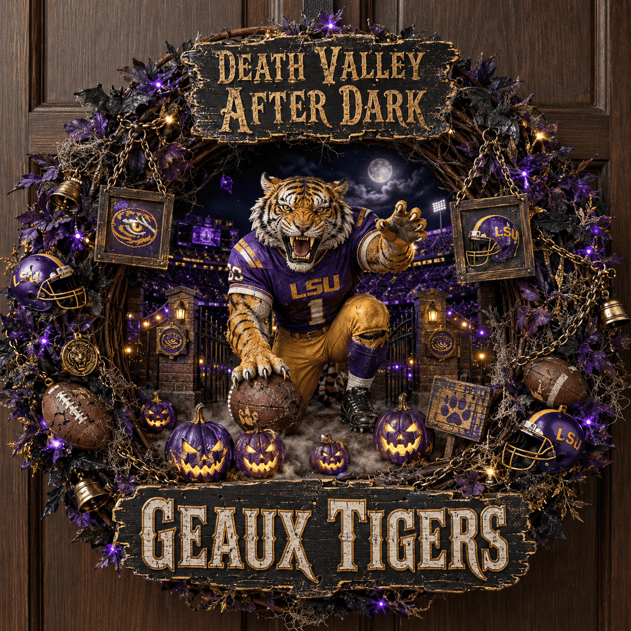 LSU Decorative Wreath LNTH