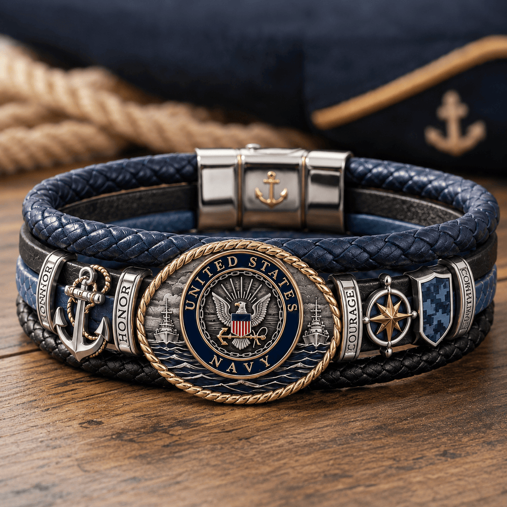 USNV Braided Bracelet Set NVH