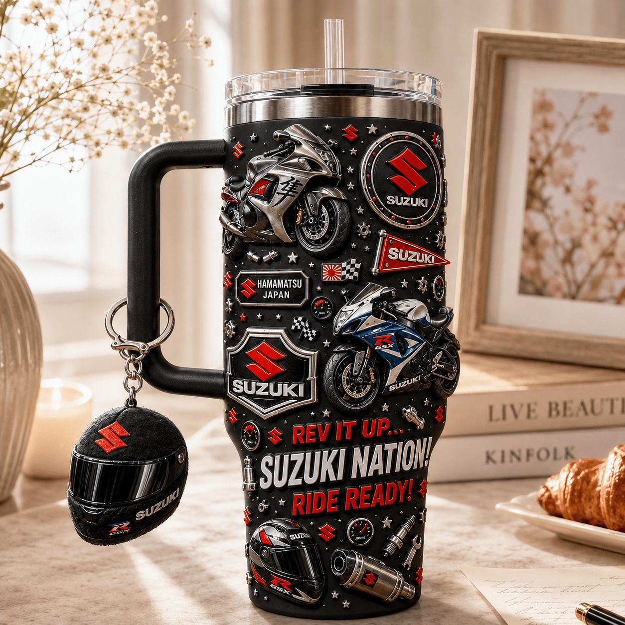 SZKI 40oz Tumbler With Handle DNBN