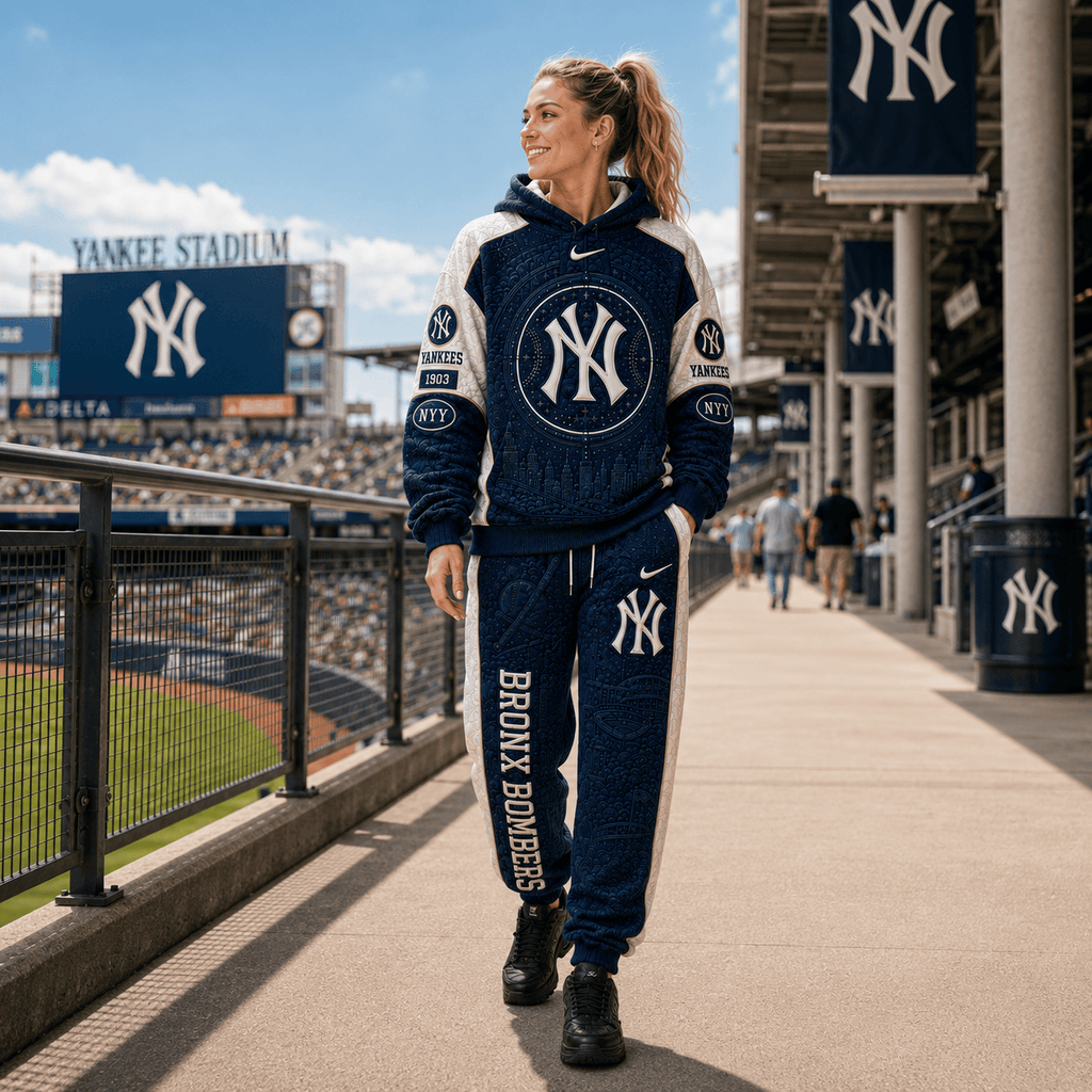 NYY Joggers and Hoodies Matching Set NHVH