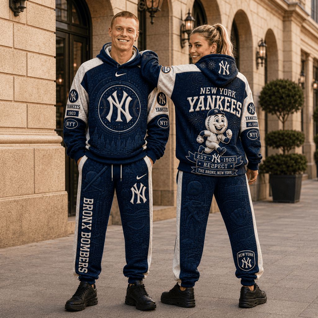 NYY Joggers and Hoodies Matching Set NHVH
